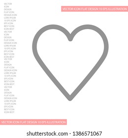 a heart vector icon 10 eps