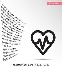 a heart vector icon 10 eps