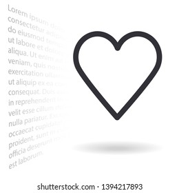 a heart vector icon 10 eps