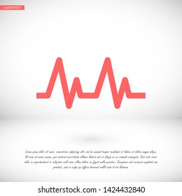 heart vector icon 10 eps , Lorem ipsum Flat design