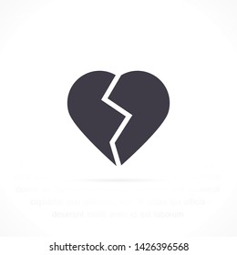 heart vector icon 10 eps , Lorem ipsum Flat design