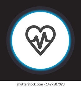a heart vector icon 10 eps