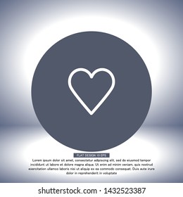 a heart vector icon 10 eps