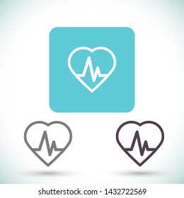 heart vector icon 10 eps , Lorem ipsum Flat design