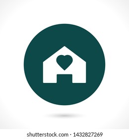 heart vector icon 10 eps , Lorem ipsum Flat design
