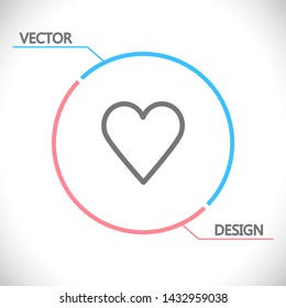 a heart vector icon 10 eps