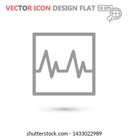 heart vector icon 10 eps , Lorem ipsum Flat design