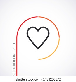 a heart vector icon 10 eps