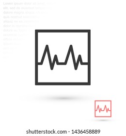heart vector icon 10 eps , Lorem ipsum Flat design