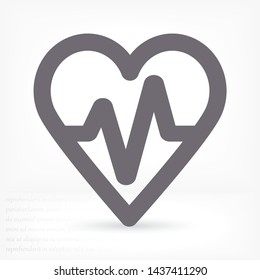 a heart vector icon 10 eps