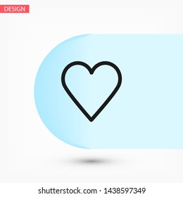 a heart vector icon 10 eps
