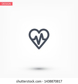 a heart vector icon 10 eps