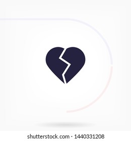 heart vector icon 10 eps , Lorem ipsum Flat design