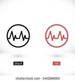 heart vector icon 10 eps , Lorem ipsum Flat design