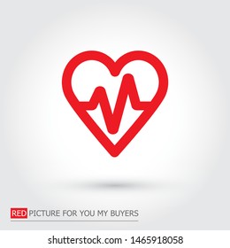 a heart vector icon 10 eps