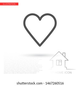 a heart vector icon 10 eps