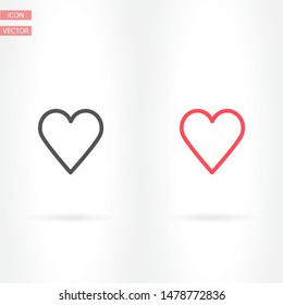 a heart vector icon 10 eps