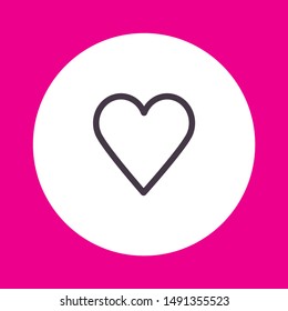 a heart vector icon 10 eps
