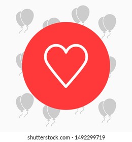 a heart vector icon 10 eps