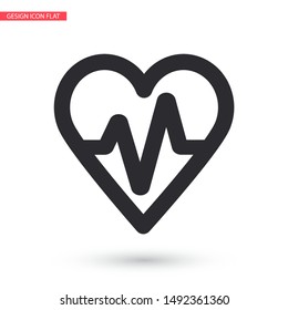 a heart vector icon 10 eps