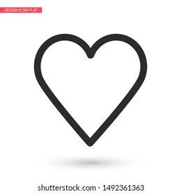 a heart vector icon 10 eps