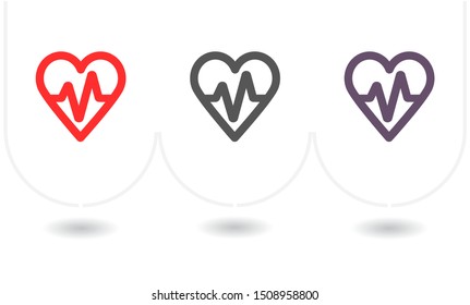 a heart vector icon 10 eps