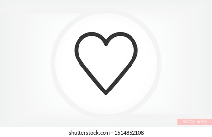 a heart vector icon 10 eps