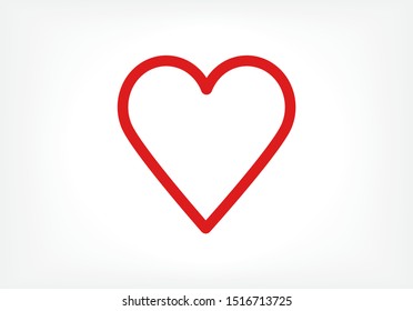 a heart vector icon 10 eps