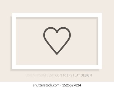 a heart vector icon 10 eps