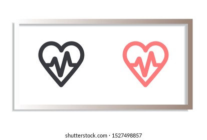 a heart vector icon 10 eps
