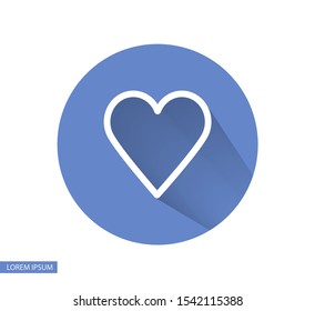 a heart vector icon 10 eps