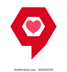 Heart vector icon