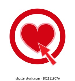 Heart vector icon
