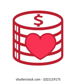 Heart vector icon