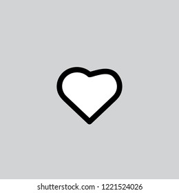 Heart vector icon.