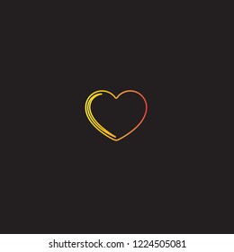 Heart vector icon