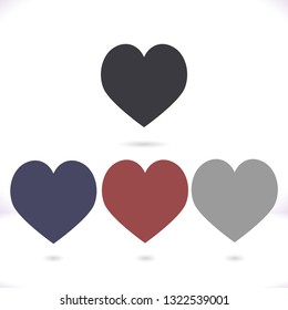 Heart vector icon