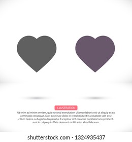 Heart Vector icon