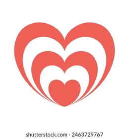 Heart In Heart Vector Icon