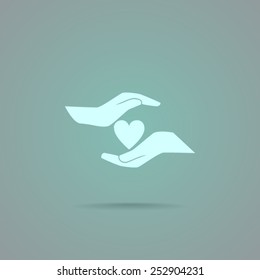 Heart vector icon 