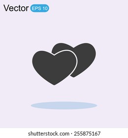 Heart vector icon