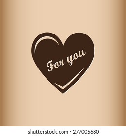 Heart vector icon 