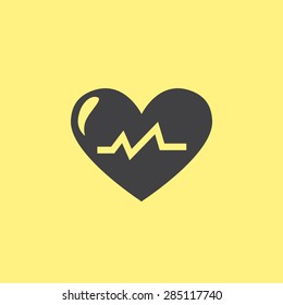 Heart vector icon 