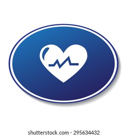 Heart vector icon 