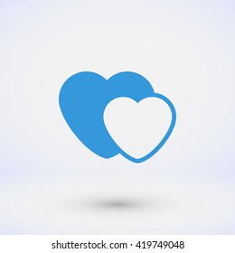 Heart Vector Icon Stock Vector (Royalty Free) 419749048 | Shutterstock