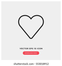 Heart vector icon