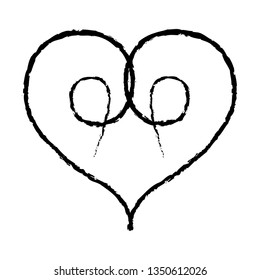 Heart Vector Icon Brush