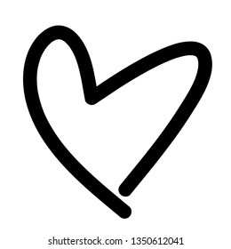 Heart Vector Icon Brush