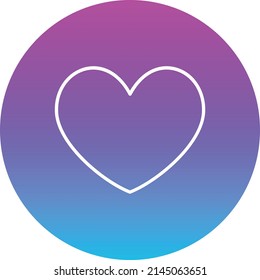 Icono del vector del corazón. Se puede usar para imprimir, móviles y aplicaciones web.