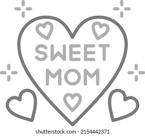 Heart vector icon. Can be used for printing, mobile and web applications.